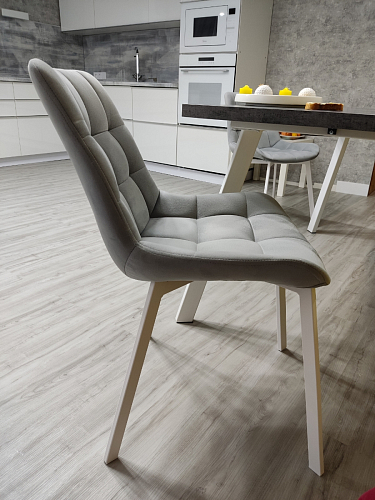 Стул на металлокаркасе Челси морская волна / черный фото покупателя 83