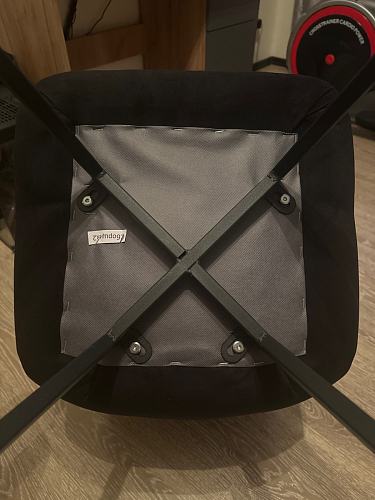 Стул на металлокаркасе Чилли К кирпичный / черный фото покупателя 368