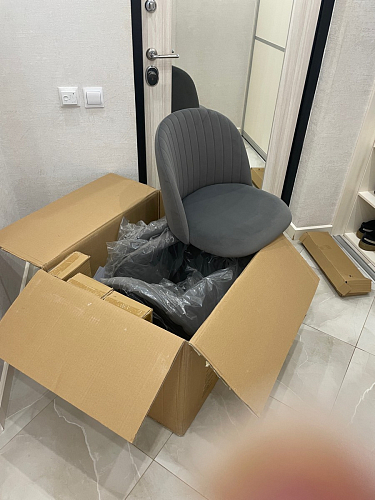 Стул на металлокаркасе Gabi latte / gold / black фото покупателя 349