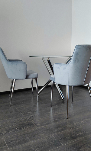 Стул на металлокаркасе Benza purple fabric фото покупателя 1