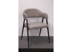 Стул на металлокаркасе Twin gray / black из шоурума 1