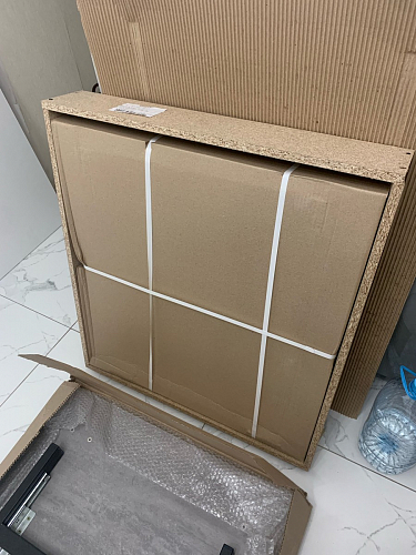 Деревянный стол Лота Лофт 140х80 черный матовый / бетон светлый фото покупателя 882