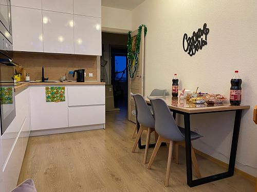 Деревянный стол Лота Лофт 120х75 белый матовый / дуб крафт золотой фото покупателя 34