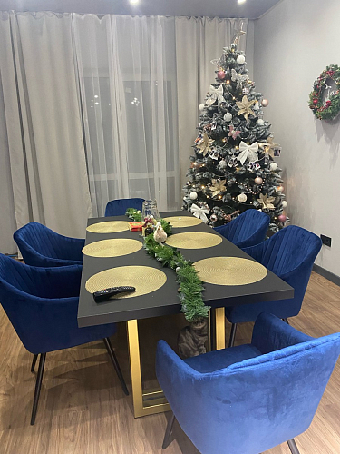 Стул на металлокаркасе Slam dark blue фото покупателя 11