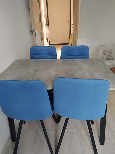 Стул на металлокаркасе Чилли светло-серый / белый каркас фото покупателя 230