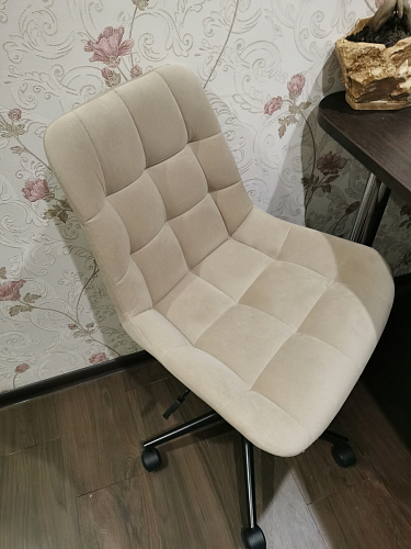 Компьютерное кресло Честер латте / черный фото покупателя 21