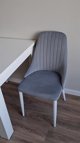 Стул на металлокаркасе Kora white / gray фото покупателя 141