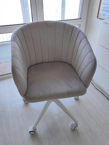 Компьютерное кресло Тибо светло-коричневый / белый фото покупателя 18