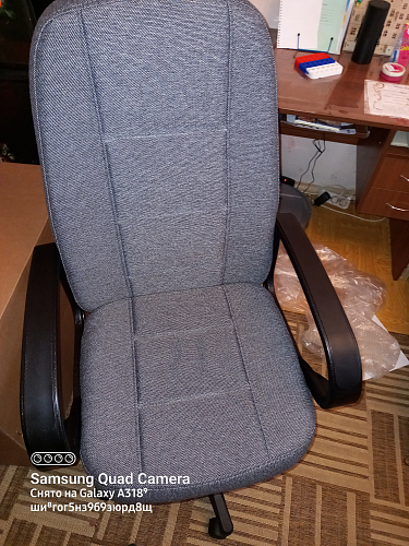 Компьютерное кресло CH747 черный, экокожа фото покупателя 5