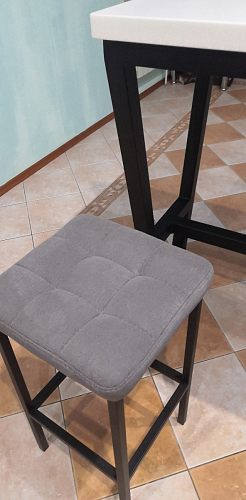 Барный стул Лофт линкольн белый / белый матовый фото покупателя 68