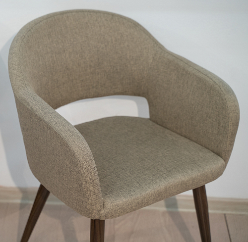 Кресло Oscar жёлтое / тёмный орех из шоурума 2