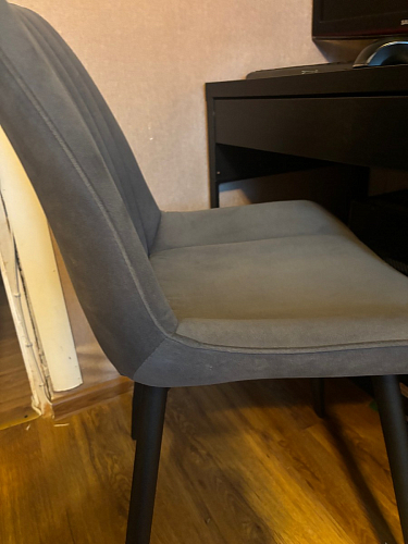 Стул на металлокаркасе Седа 360 К латте (velutto 08) / белый фото покупателя 283