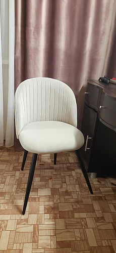 Стул на металлокаркасе Gabi gray / black фото покупателя 291