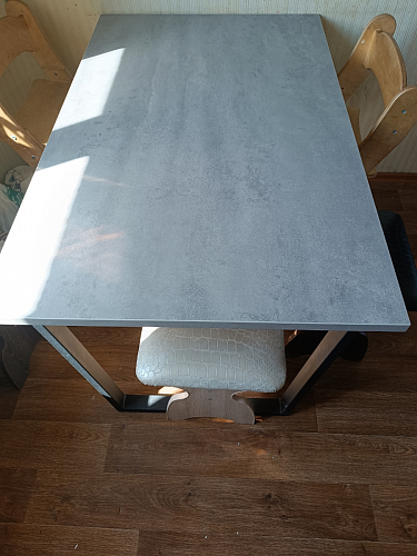 Деревянный стол Лота Лофт 140х80 дуб крафт табачный / черный матовый фото покупателя 688