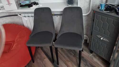 Стул на металлокаркасе Kora black / gray фото покупателя 326