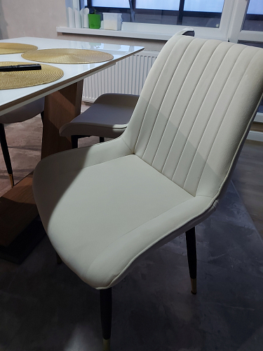 Стул на металлокаркасе Seda 01 blue / gold / black фото покупателя 16