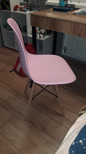 Пластиковый стул Eames PC-015 желтый фото покупателя 94