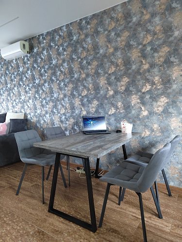 Стул на металлокаркасе Челси бежевый / белый каркас фото покупателя 5