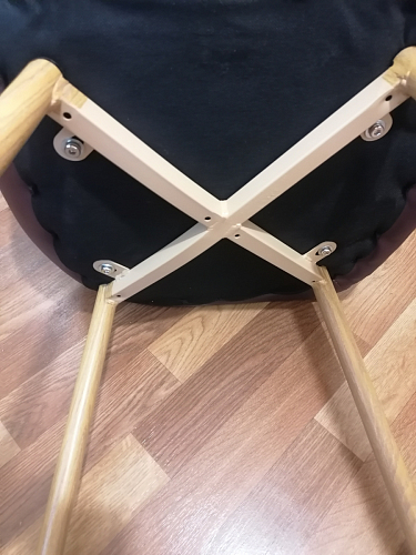 Стул на металлокаркасе Capri dark beige / white фото покупателя 89