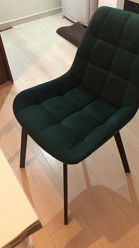 Стул на металлокаркасе Челси К бирюзовый / черный фото покупателя 60