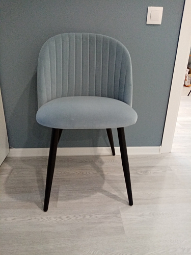 Стул на металлокаркасе Gabi green / black / silver фото покупателя 287