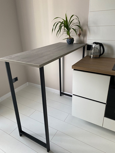 Барная стойка Дилан Лофт 120х40х98 дуб делано темный фото покупателя 122