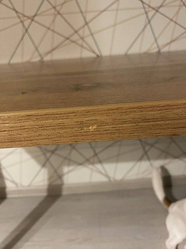 Деревянный стол Лота Лофт 120х75 белый матовый / дуб крафт золотой фото покупателя 160