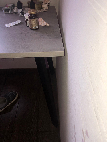 Стол Тринити Лофт 120 32 мм дуб галифакс табако / черный матовый фото покупателя 87