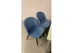 Стул на металлокаркасе Gabi blue / black фото покупателя 98