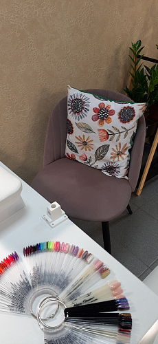 Стул на металлокаркасе Gabi 1 light purple / black / gold фото покупателя 23