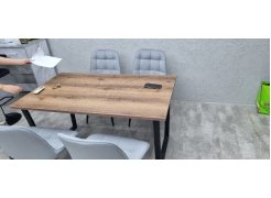 Стол Лота Лофт 140 25 мм юта / белый матовый фото покупателя 70