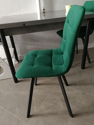 Стул на металлокаркасе Чилли К кирпичный / черный фото покупателя 197