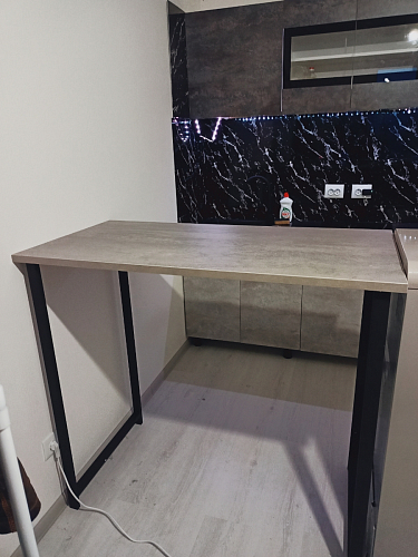 Барная стойка Дилан Лофт 120х50х90 бетон фото покупателя 143