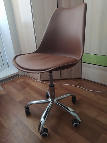 Компьютерное кресло Kolin с подушкой clear / white фото покупателя 503