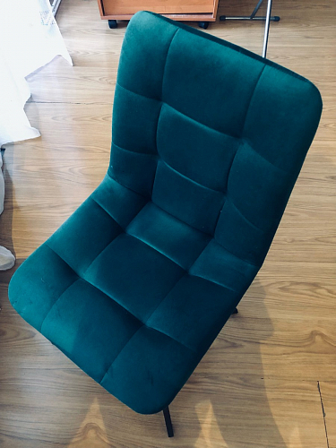 Стул на металлокаркасе Чилли синий / белый фото покупателя 756