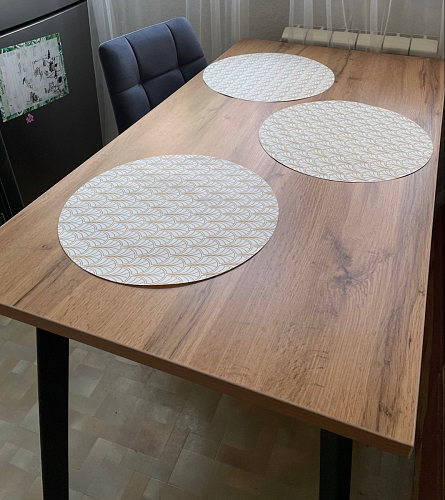 Стол Тринити Лофт 120 32 мм бетон / черный матовый фото покупателя 57