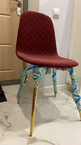 Стул на металлокаркасе Dabl 01 champagne / gold фото покупателя 28