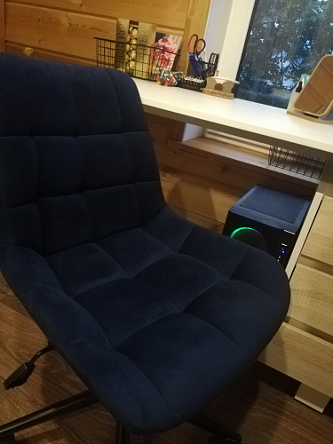 Компьютерное кресло Честер латте / черный фото покупателя 48