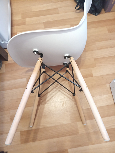 Стул Cindy Eames mod. 001 khaki / natural фото покупателя 245