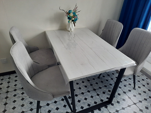 Деревянный стол Лота Лофт 140х80 дуб крафт табачный / черный матовый фото покупателя 832