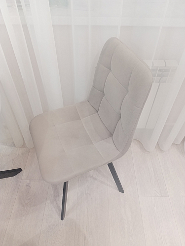 Стул на металлокаркасе Чилли К черный / зеленый фото покупателя 339