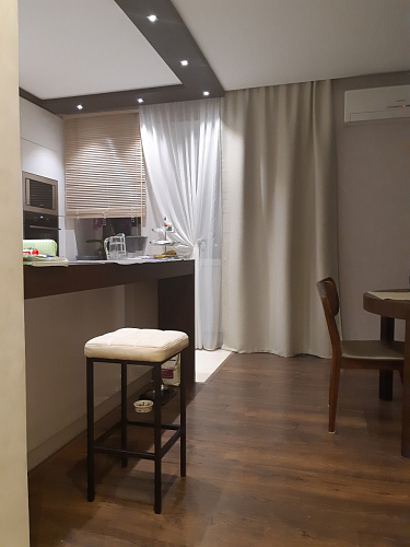 Барный стул Лофт микровелюр катания изумруд / черный матовый фото покупателя 99