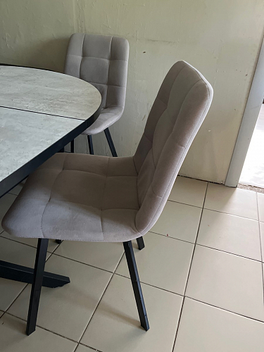 Стул на металлокаркасе Чилли К кирпичный / черный фото покупателя 548