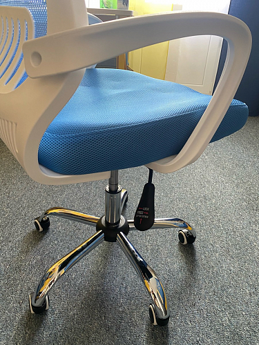 Компьютерное кресло Ergoplus белое / розовое фото покупателя 31