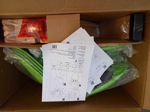 Стул Bonuss blue / wooden legs фото покупателя 75