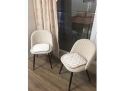 Стул на металлокаркасе Gabi 1 gray / black фото покупателя 666