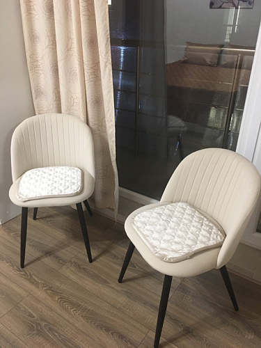 Стул на металлокаркасе Gabi 1 light purple / black фото покупателя 666