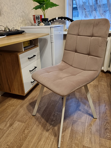 Стул на металлокаркасе Bruk light purple / white фото покупателя 11