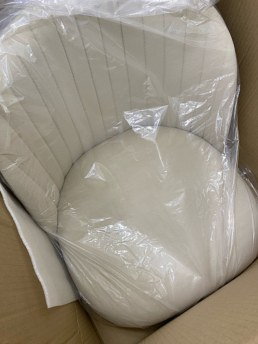 Стул на металлокаркасе Gabi 1 light blue / black / gold фото покупателя 877