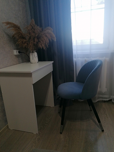 Стул на металлокаркасе Gabi 1 light blue / black / gold фото покупателя 814